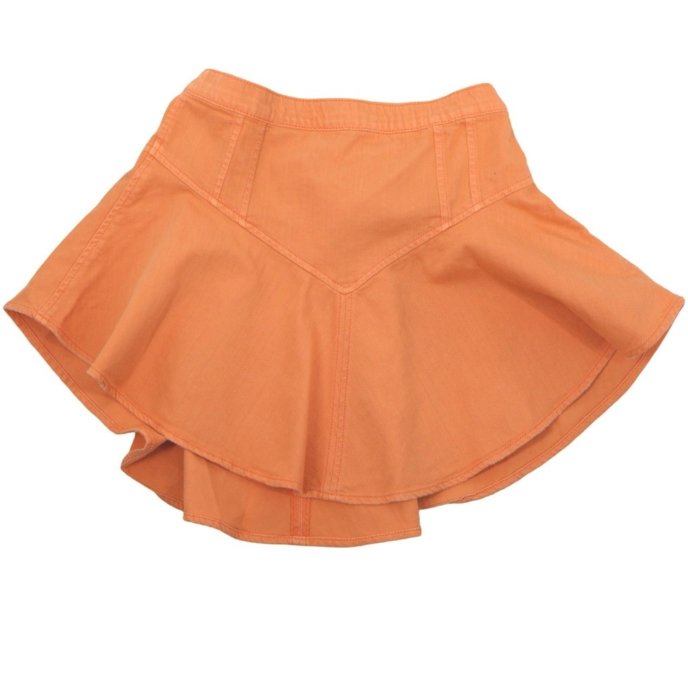 Aerie Orange Ruffle Mini Skirt NWT Size S Flowy Summer Tenniscore Skirt